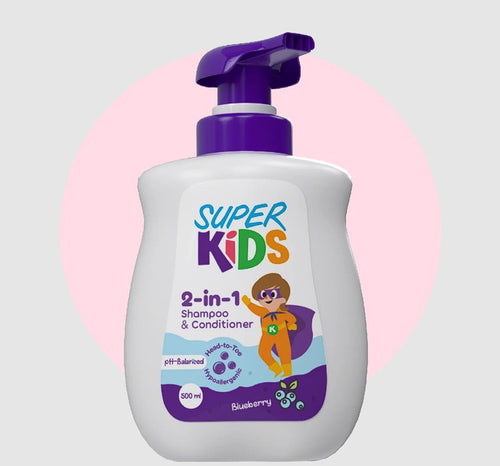 Super Kids 2in1 Shampoo&Cond Blueberry 500ml