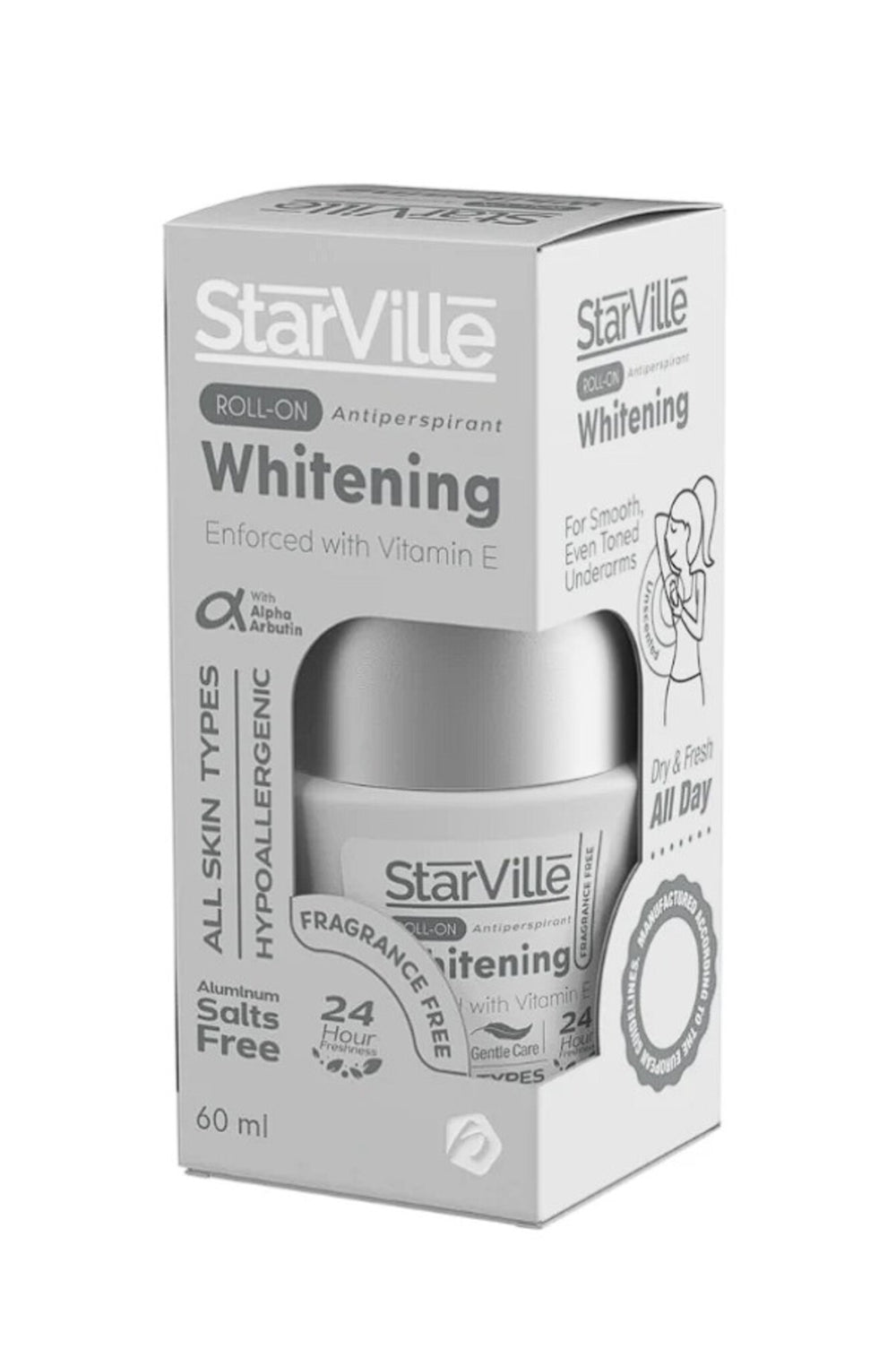 Starville Whitening Roll-On Fragrance Free - 60ml