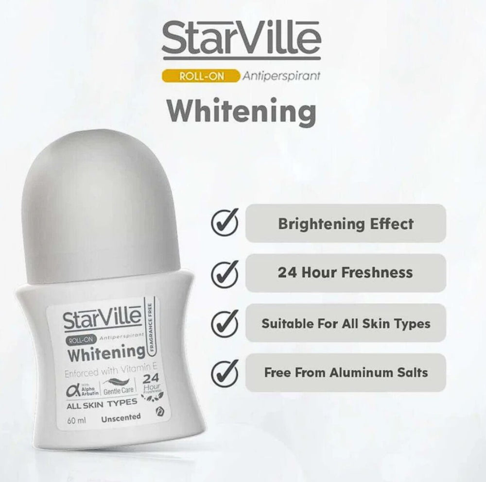Starville Whitening Roll-On Fragrance Free - 60ml
