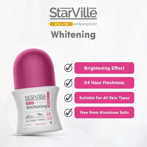 Starville Whitening Antiperspirant Roll-On Pink 60ml