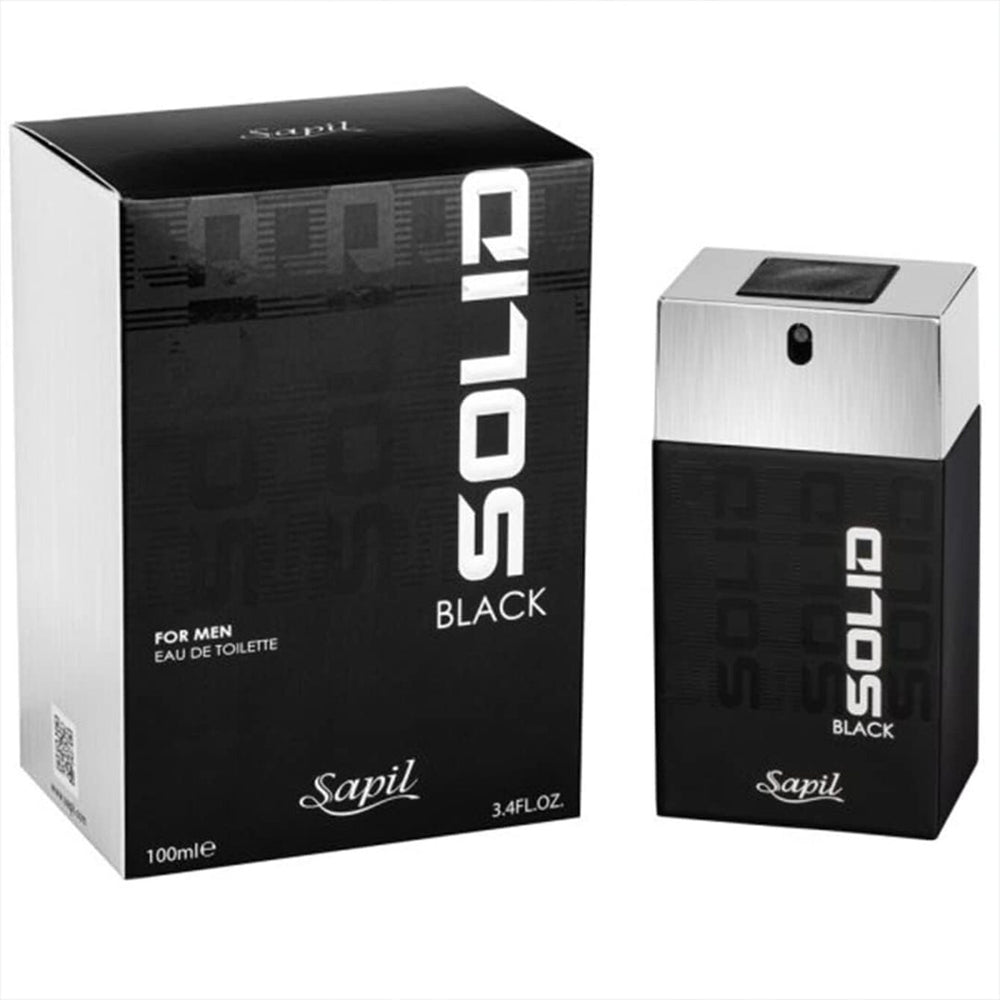 Sapil Solid Black Perfume for Men EDT 100ml