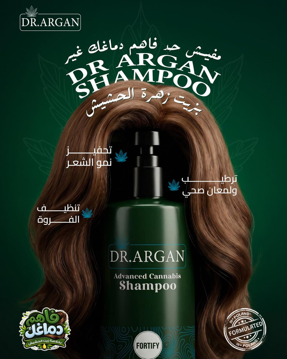 DR.Argan advanced cannabis hair shampoo 400ml