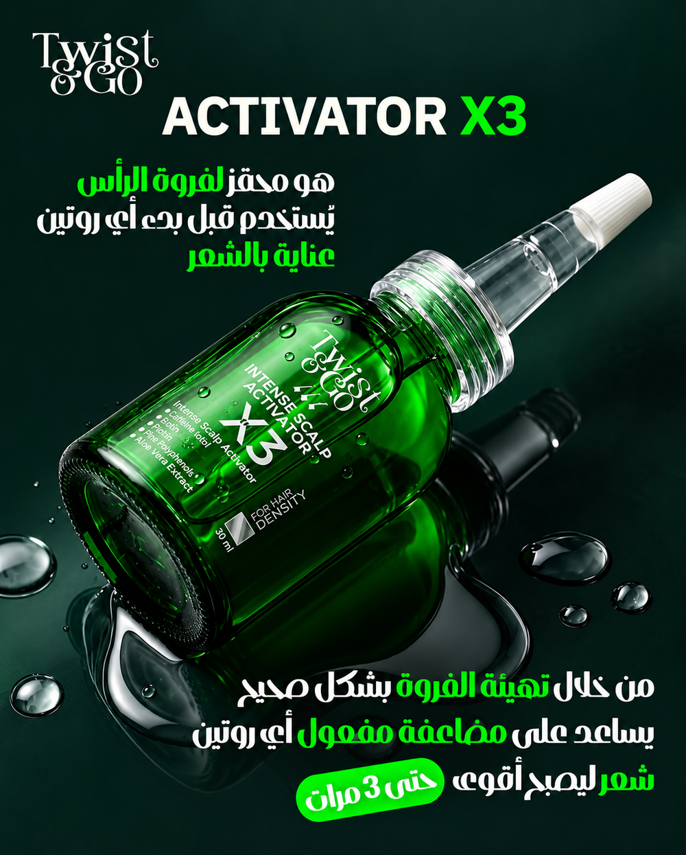 Twist&Go Intense Scalp Activator X3 30Ml