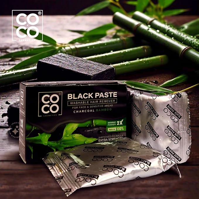 Coco White wax, charcoal 100 gm
