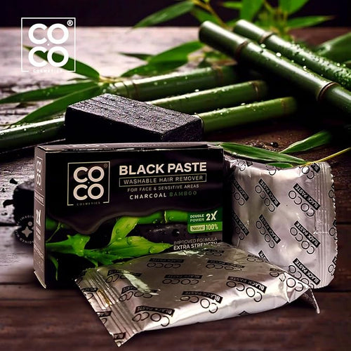 Coco White wax, charcoal 100 gm