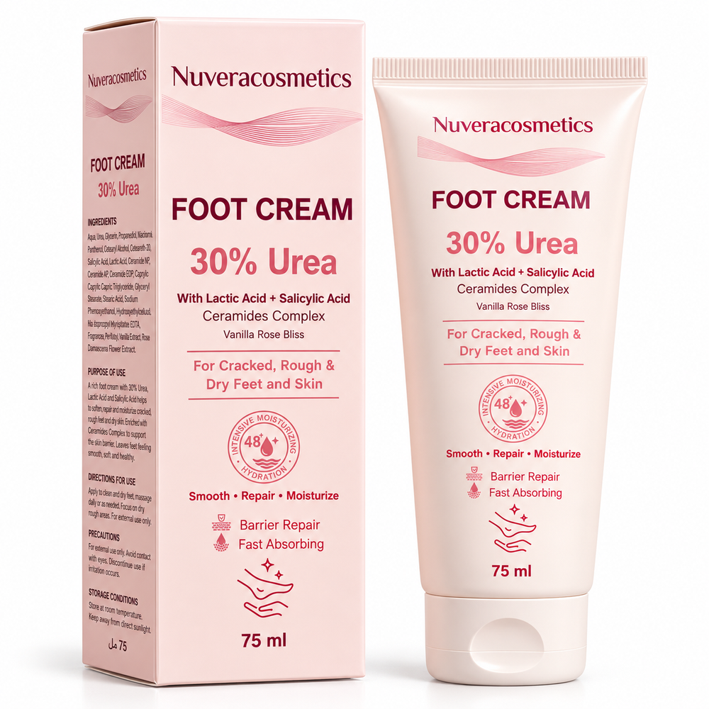 Nuvera Foot Cream 30% Urea Vanilla Rose 75 ml