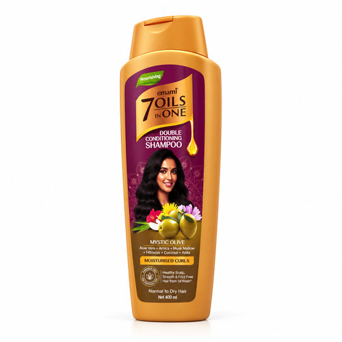 Emami 7 Oils In One Double Conditioning Shampoo Olive and Aloe Vera 400 ml