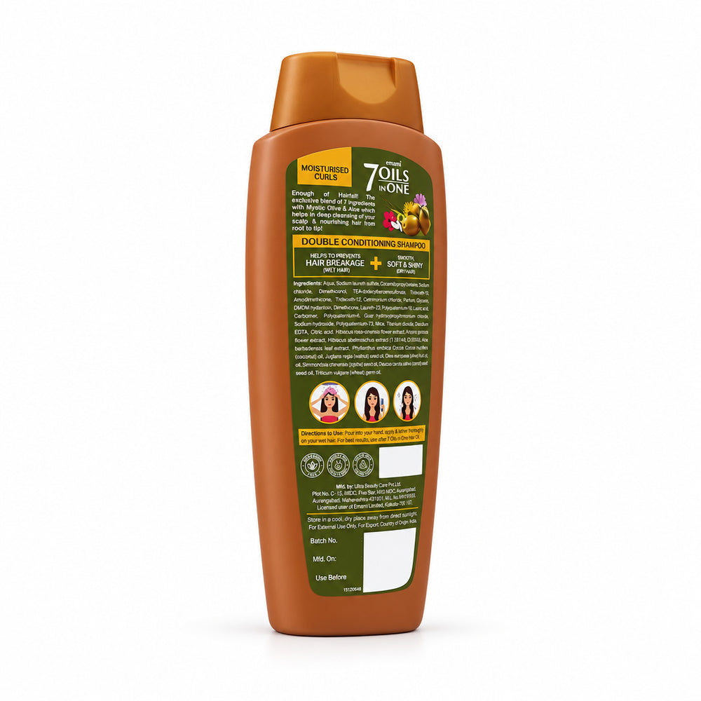 Emami 7 Oils In One Double Conditioning Shampoo Olive and Aloe Vera 400 ml