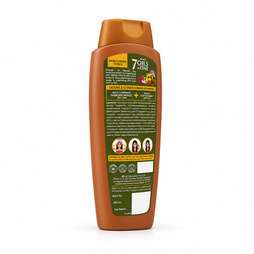 Emami 7 Oils In One Double Conditioning Shampoo Olive and Aloe Vera 400 ml
