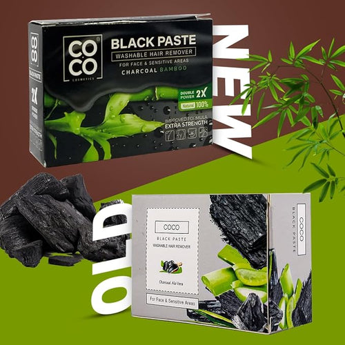 Coco White wax, charcoal 100 gm
