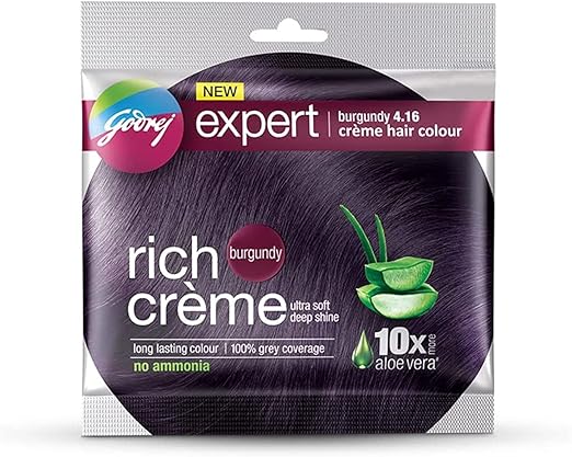 Godrej Expert Rich Cream Hair Color 20G & 20Ml, Burgundy)1