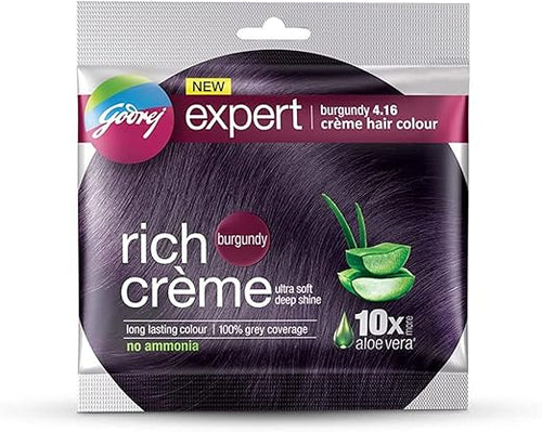 Godrej Expert Rich Cream Hair Color 20G & 20Ml, Burgundy)1