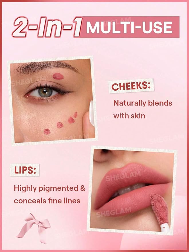 SHEGLAM Air Plush Lip-Cheek Cream-High Winds
