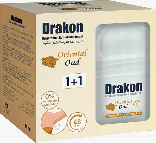 Drakon Whitening Roll-On Oriental Oud 50Ml 1+1