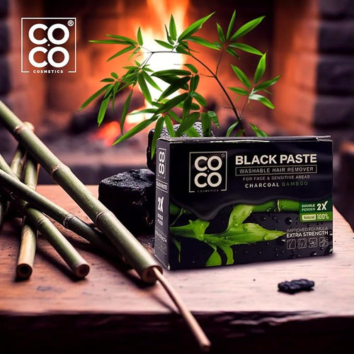 Coco White wax, charcoal 100 gm
