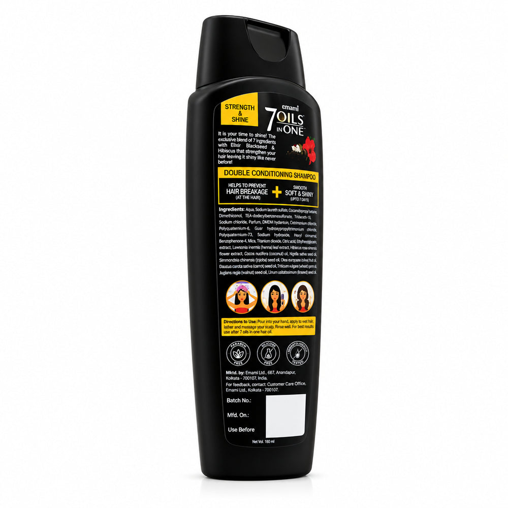 Emami 7 Oils In One Double Conditioning Shampoo Elixir 400ml