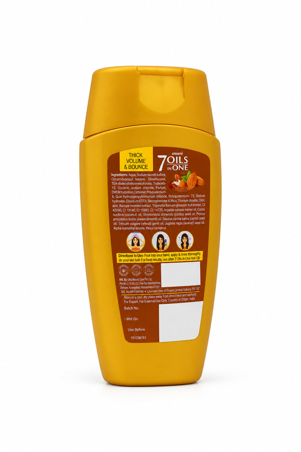 Emami 7 Oils In One Double Conditioning Shampoo Almond 100 ML