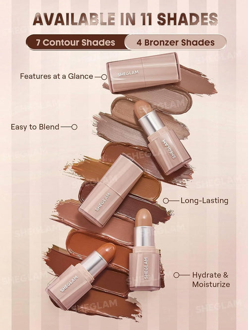 Sheglam Buttery Buff Contour & Bronzer Stick - Soft Tan