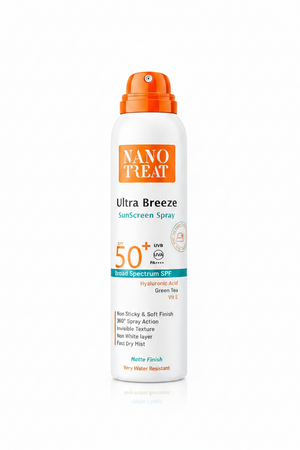 Nano treat ultra breeze sunscreen spary +50 spf