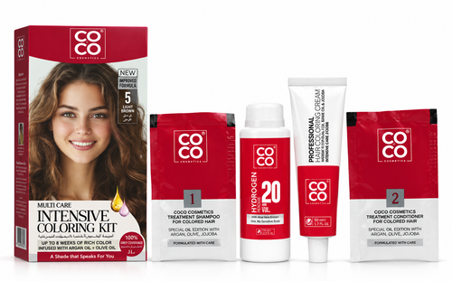 Kit Coco Cosmetics 5 Light Brown Hair Color