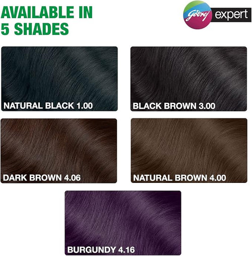 Godrej Expert Rich Cream Hair Color 20G & 20Ml, Burgundy)