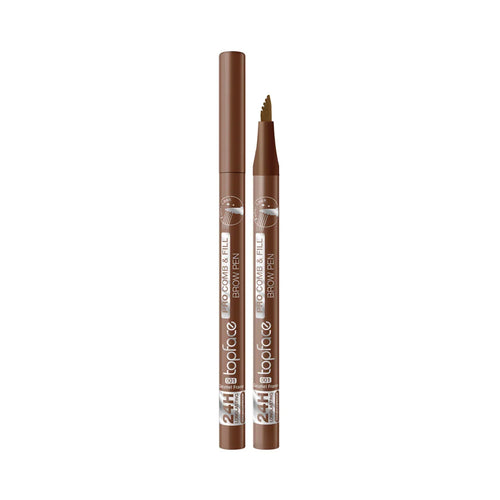 Top Face Pro Comb & Fill Brow Pen Ash Graphite
