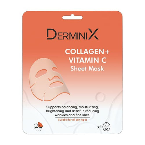 Derminix Collagen and Vitamin C Sheet Mask 25g