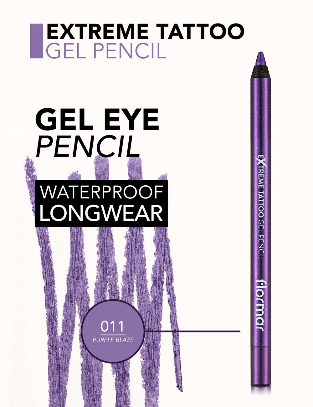 Flormar Extreme Tattoo No. 11 Purple Blaze
