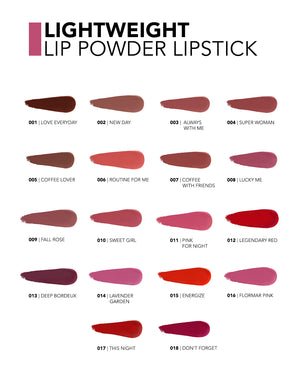 Flormar Lightweight Lip Powder Lipstick No 012