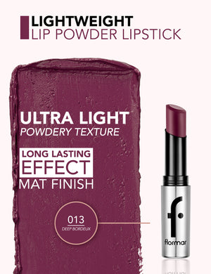 Flormar Lightweight Lip Powder Lipstick No 013 Deep Bordeux