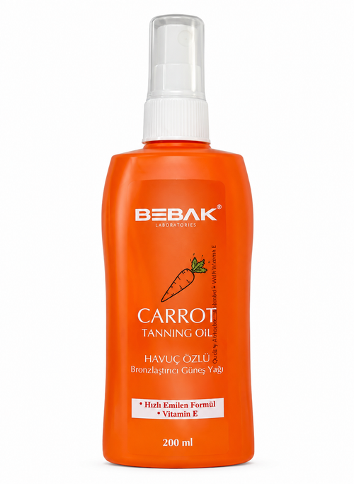 Bebak Tanning Oil Spray with Carrot Extract 200ml