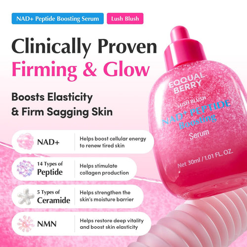 Eqqualberry Lush Blush NAD+ Peptide Boosting Serum 30ml