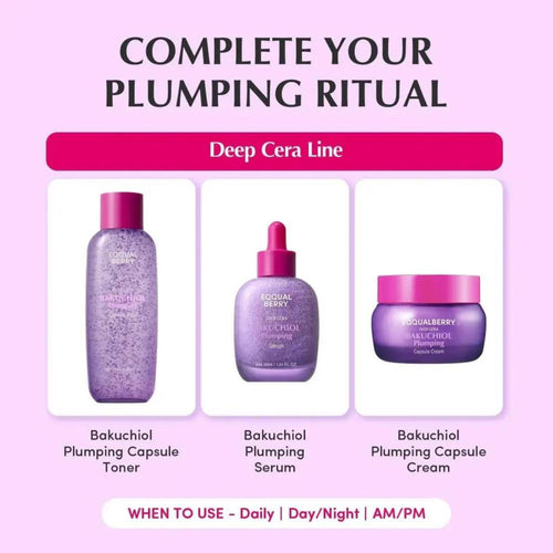 Eqqual Berry Deep Care Bakuchiol Plumping Capsule Toner 150ml
