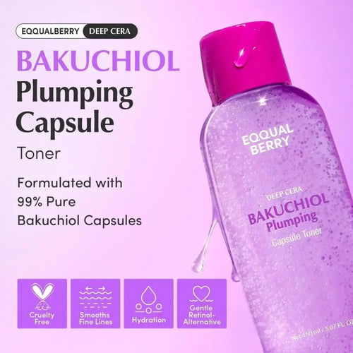 Eqqual Berry Deep Care Bakuchiol Plumping Capsule Toner 150ml
