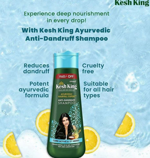 Kesh King Anti-Dandruff Curd Active Shampoo 200ml