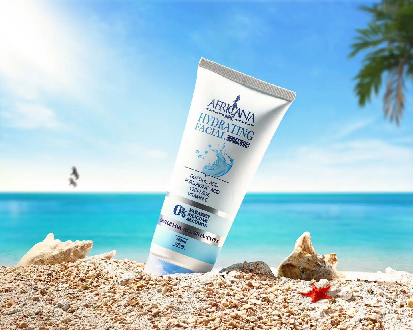 غسول الوجه المرطب من أفريكانا إن بي سي 200 مل