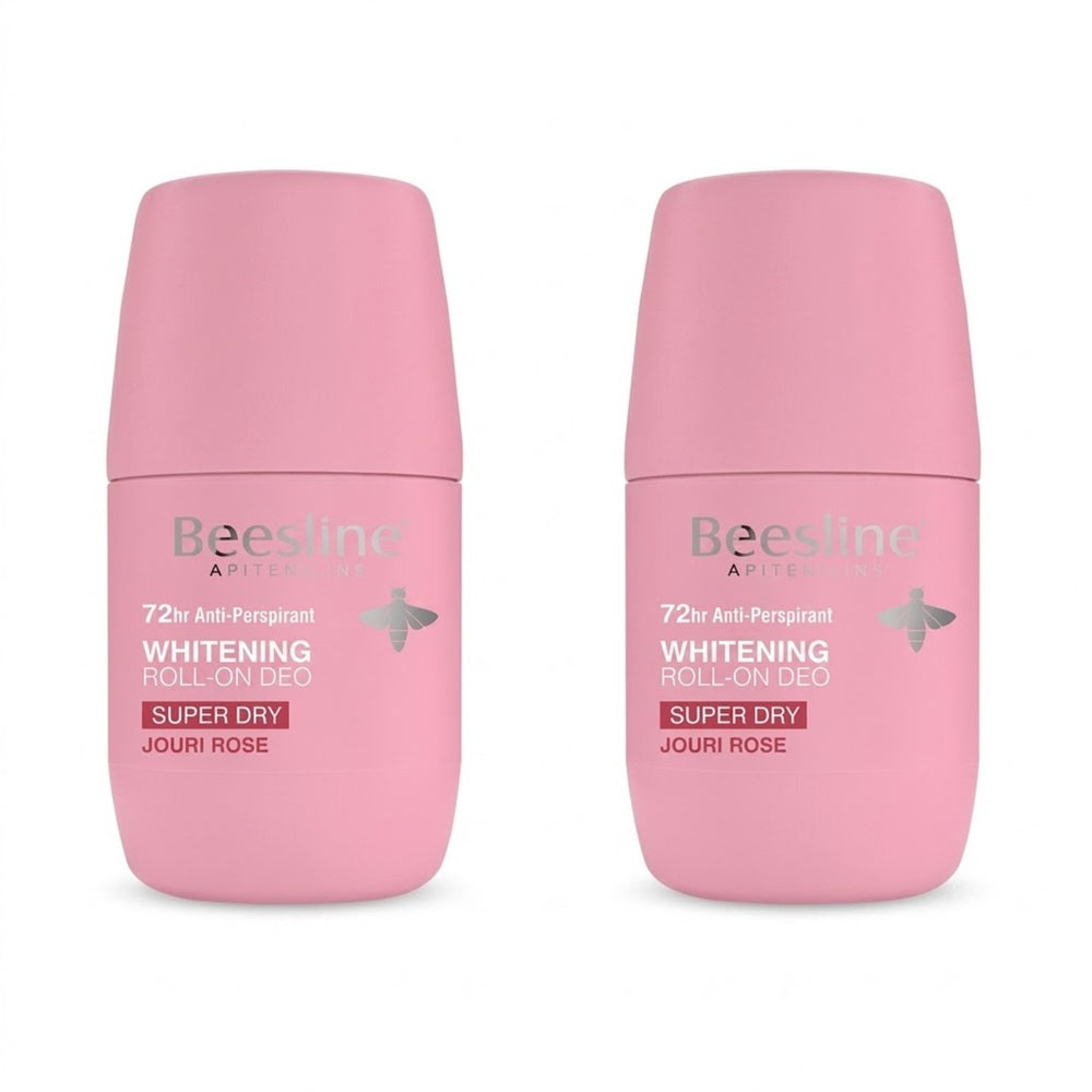 Beesline Whitening Roll-On Super Dry Jouri Rose Deodorant 50ml Promo Pack 1+1