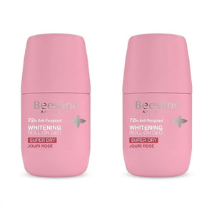 Beesline Whitening Roll-On Super Dry Jouri Rose Deodorant 50ml Promo Pack 1+1