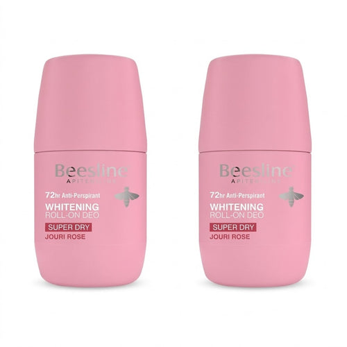 Beesline Whitening Roll-On Super Dry Jouri Rose Deodorant 50ml Promo Pack 1+1