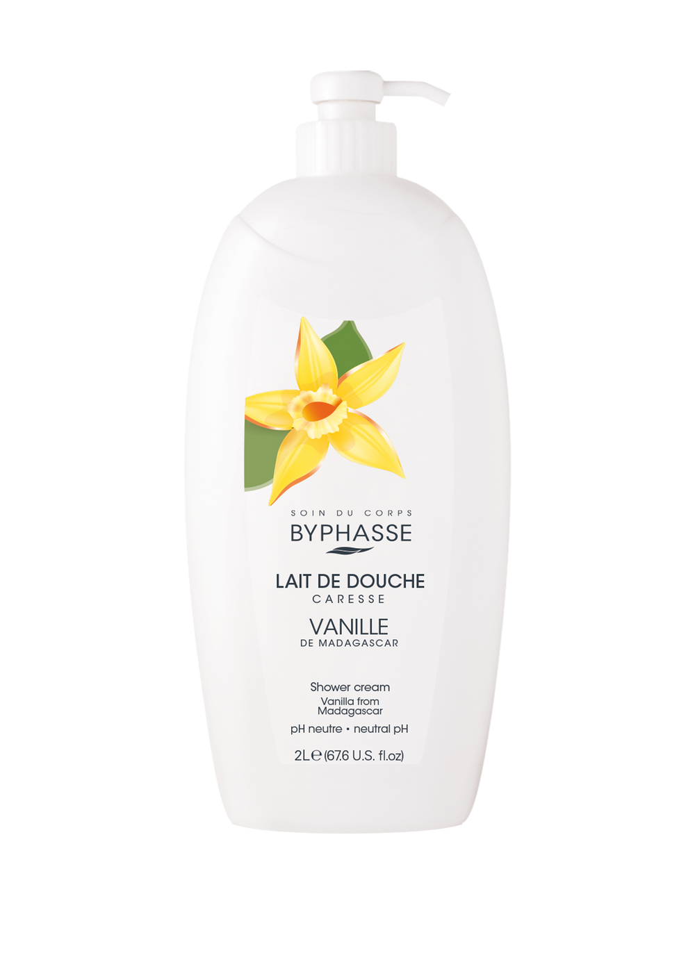 byphasse shower cream vanilla 2L