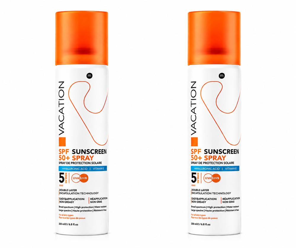 Vacation Sunscreen Spray SPF 50+ 60 ml – 1+1 Combo Pack
