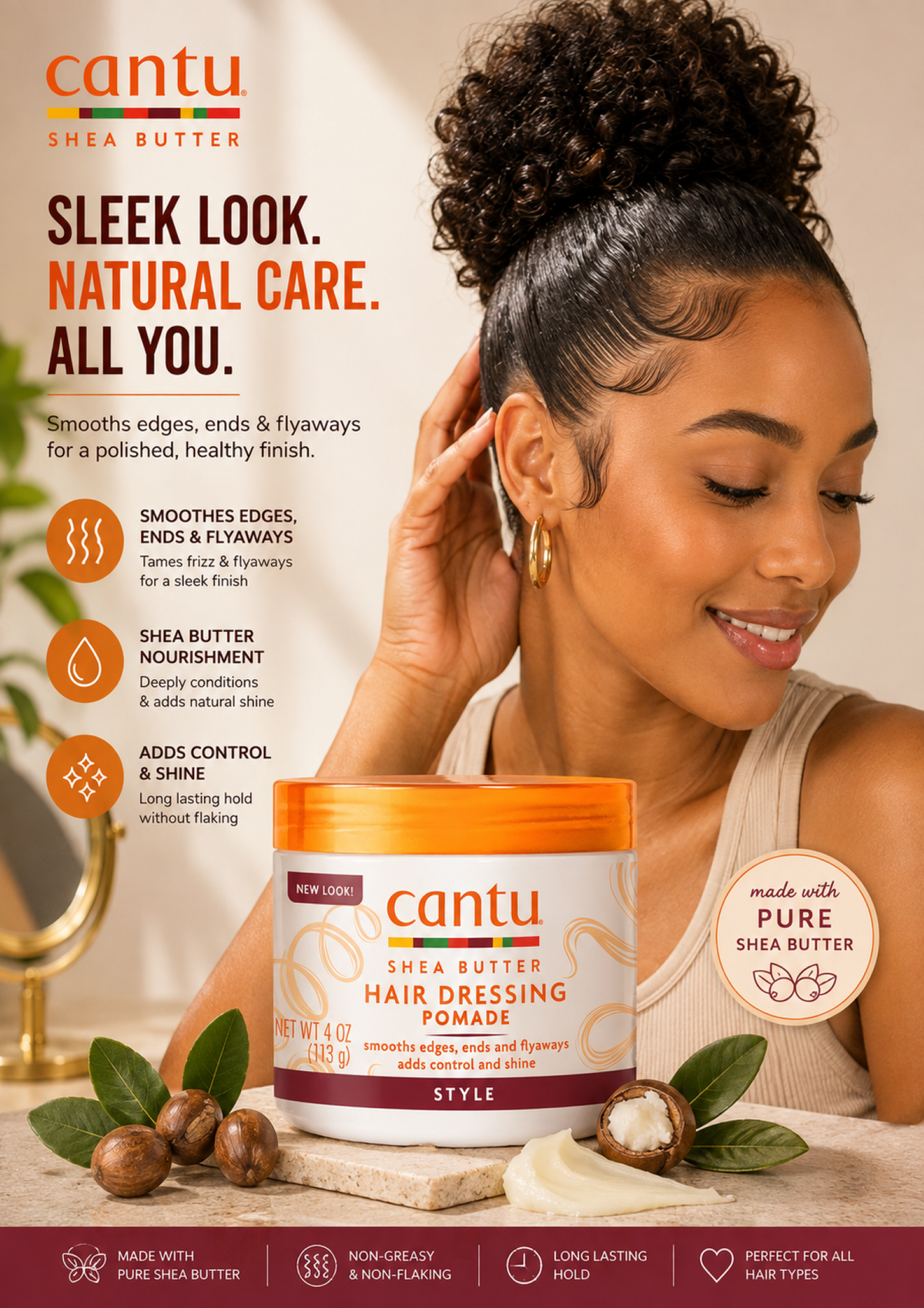 Shea Butter Hair Dressing Pomade