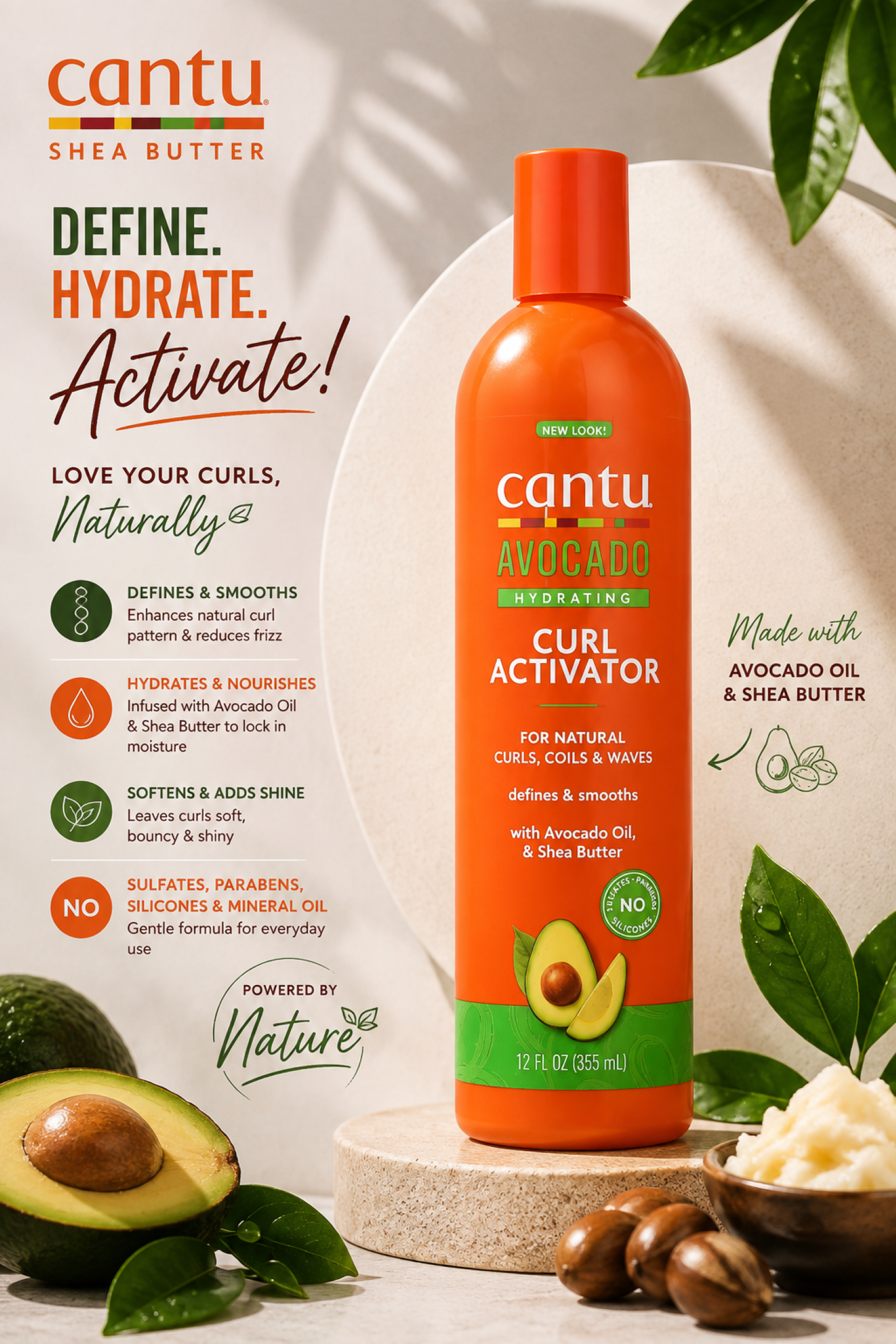 Cantu Avocado Hydrating Curl Activator 355 ml