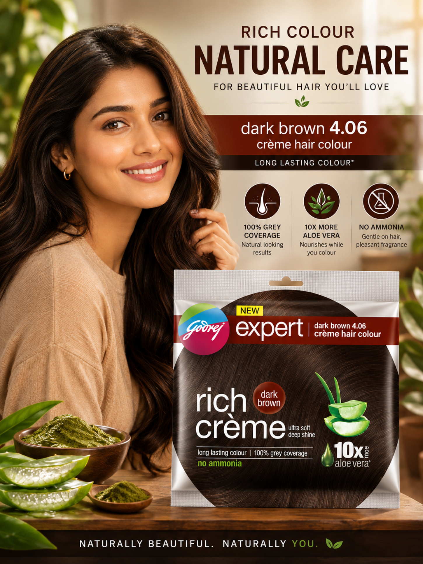 Godrej Hair Color Dark Brown 20g