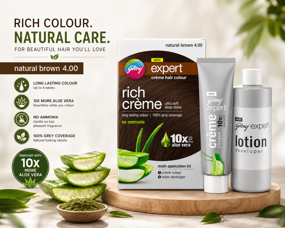 Godrej Expert Rich Crème Hair natural brown 4.0