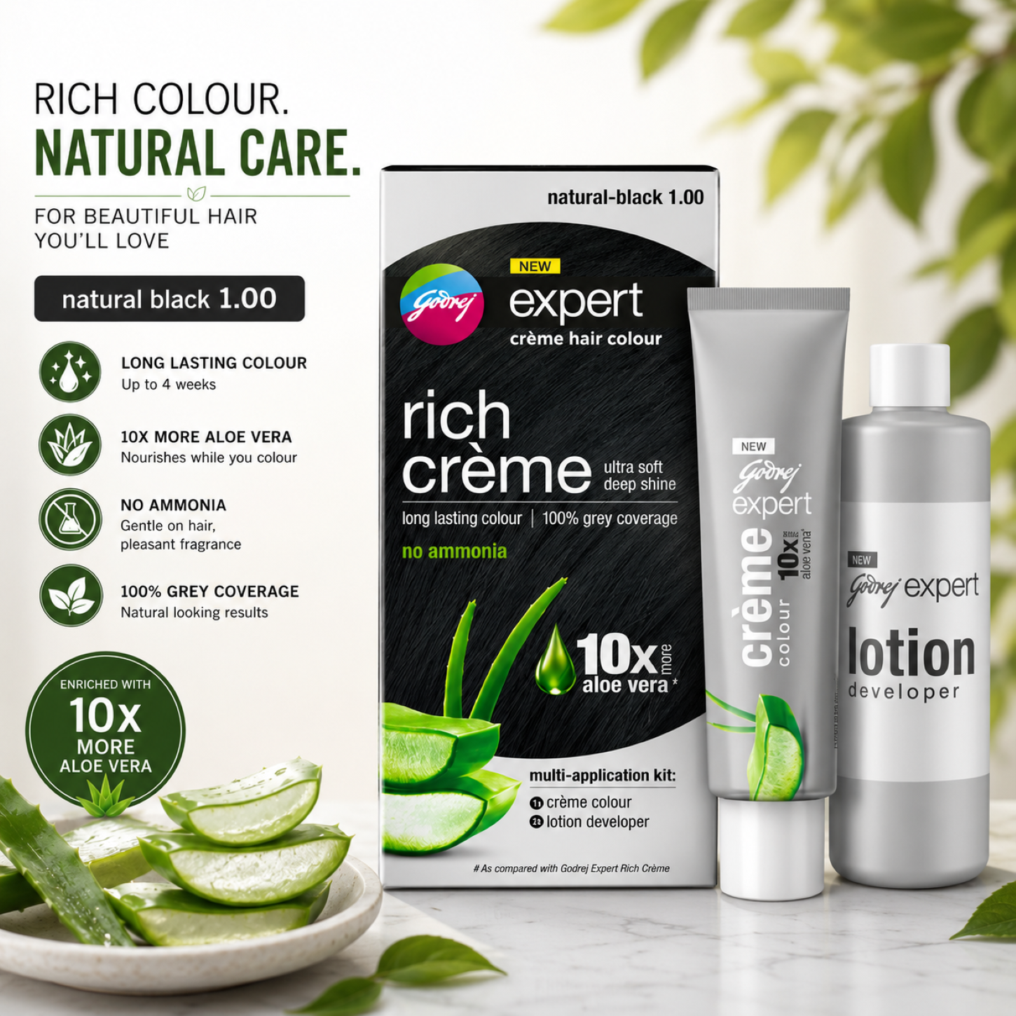 Godrej Expert Rich Crème Hair Natural Black 1.0