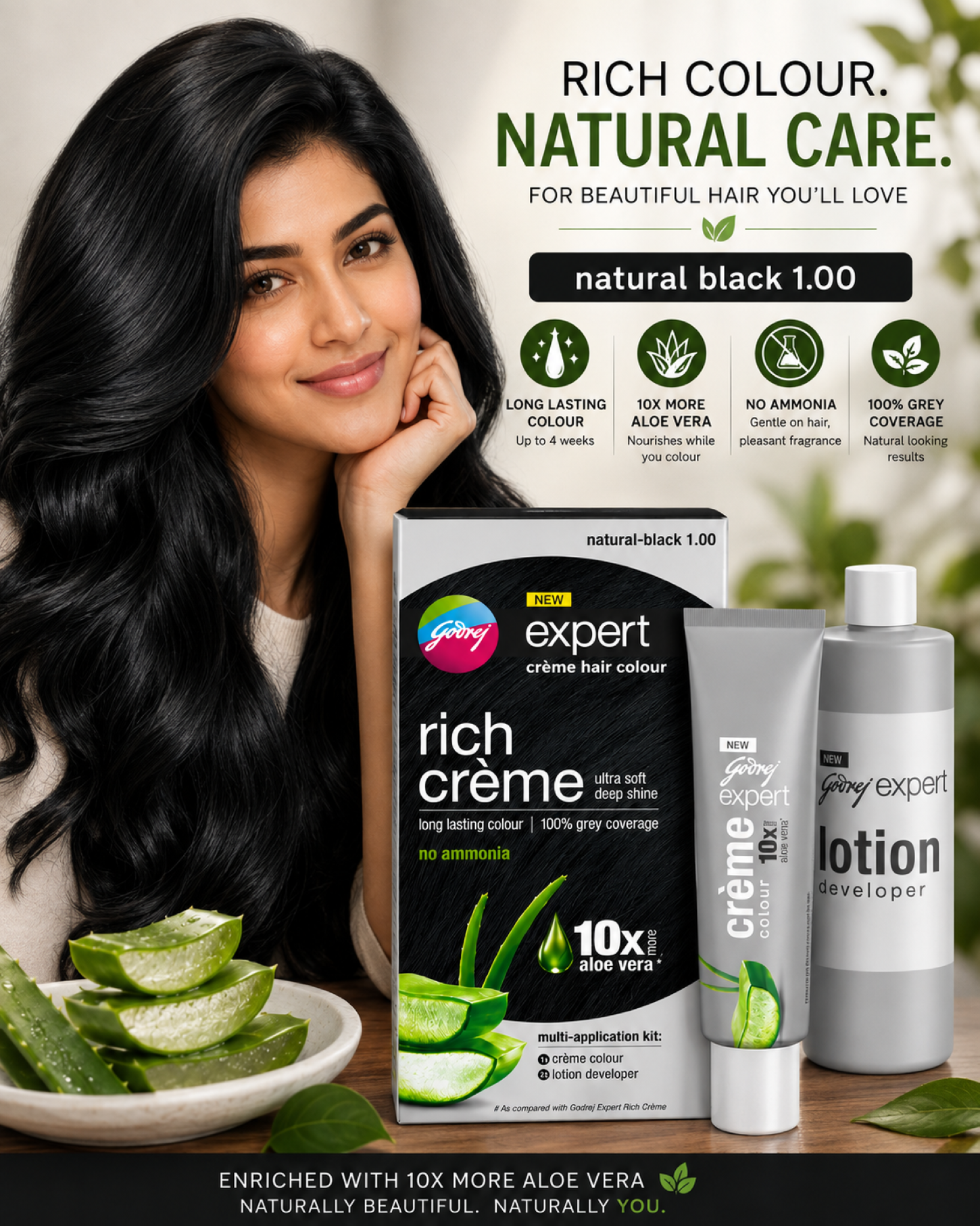 Godrej Expert Rich Crème Hair Natural Black 1.0