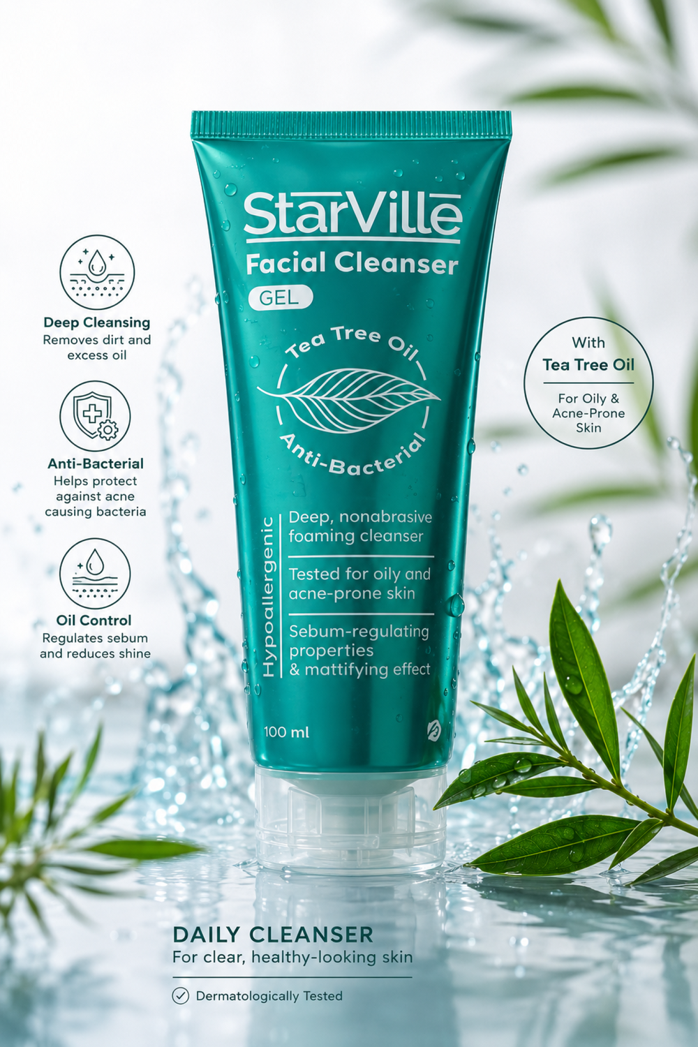 Starville Acne Prone Skin Facial Cleanser 100ml