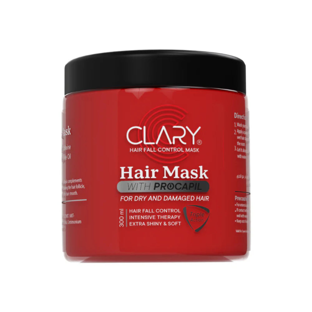 Clary Hair Mask Shea & Caffeine Argan & Olive 300ml