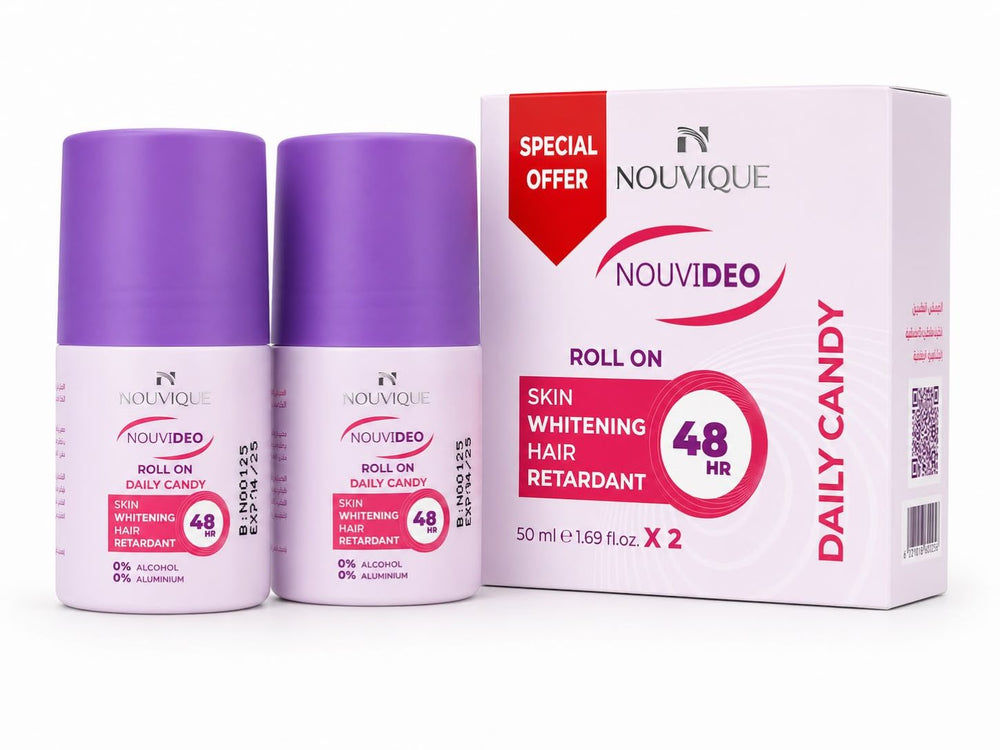 NOUVIQUE NOUVIDEO Roll-On Daily Candy 48HR (Pack of 2 × 50ml)